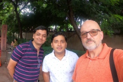 Raj, Alok and me at the Taj Mahal