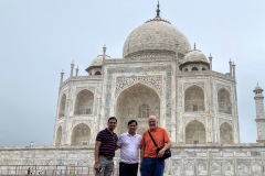 With Raj and Alok at the Taj Mahal