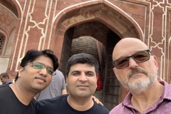With Atul and Salil at Humayun's tomb