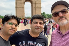 With Atul and Salil at India Gate